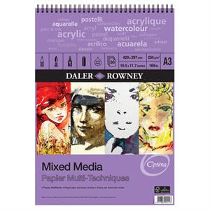 Daler Rowney Mixed Media Spiral Pad A3, A4 and A5
